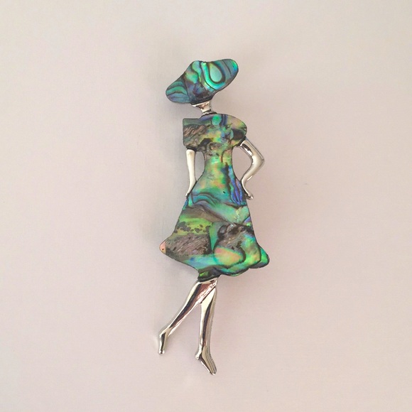 ๐50% OFF/3+...Elegant Lady Abalone Shell Brooch/Pendant - Picture 3 of 13